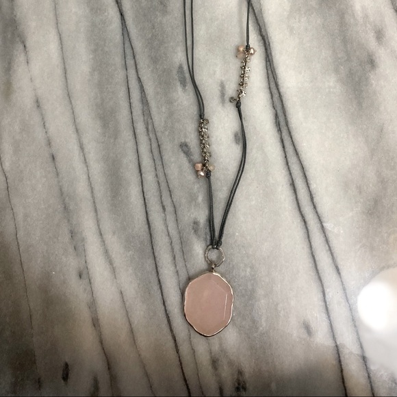 Silpada Pink Soapstone Necklace